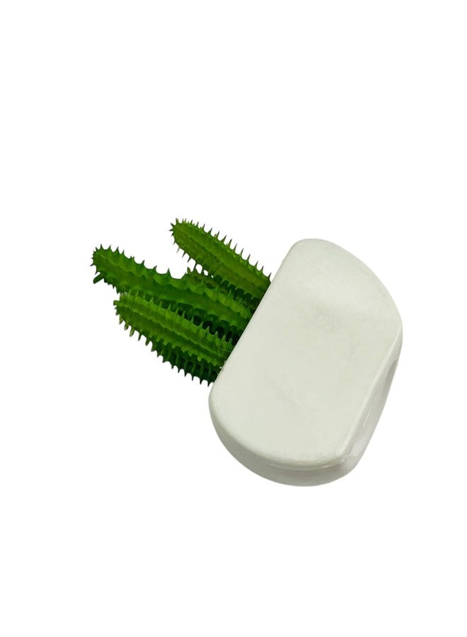 KRIWIN Magnetic Cactus Planter, 11 cm x 6.5 cm White Pot, Decorative Fridge Magnet with Artificial Succulent - Image 5